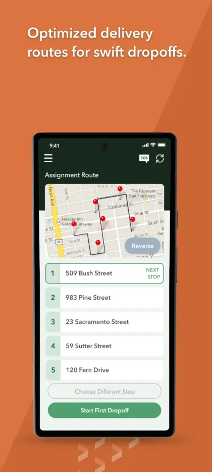 Jitsu Drive route map